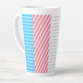 Abstract Transgender Pride Flag Milchtasse (Linke Ecke)