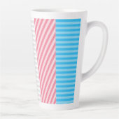 Abstract Transgender Pride Flag Milchtasse (Rechts)