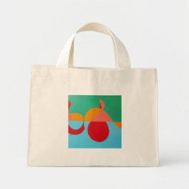 Abstract Treble Clef Tiny Tote Mini Stoffbeutel