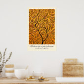 Abstract Tree Line Art Print Inspirational Growth Poster (Küche)