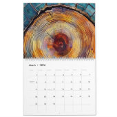 Abstract Tree Ring 2026 Calendar Kalender (Mär 2026)