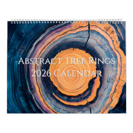 Abstract Tree Ring 2026 Calendar Kalender