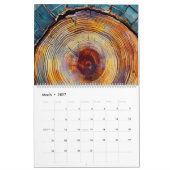 Abstract Tree Ring 2026 Calendar Kalender (Mär 2027)