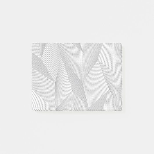Abstract, trendy, modern, simple line pattern post-it klebezettel (Vorderseite)