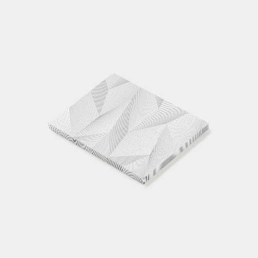 Abstract, trendy, modern, simple line pattern post-it klebezettel (angewinkelt)