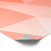 Abstract Triangle Art - Red Tones Poster (Ecke)