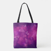 Abstract triangle violet texture backgroundbackgro tasche (Rückseite)