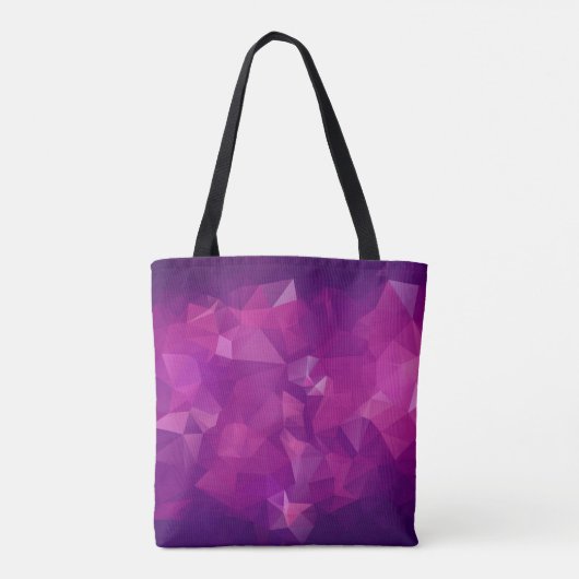 Abstract triangle violet texture backgroundbackgro tasche (Rückseite)