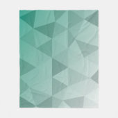 Abstract Triangles Seamless Pattern - Green Versio Fleecedecke (Vorderseite)