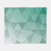 Abstract Triangles Seamless Pattern - Green Versio Fleecedecke (Vorderseite (Horizontal))