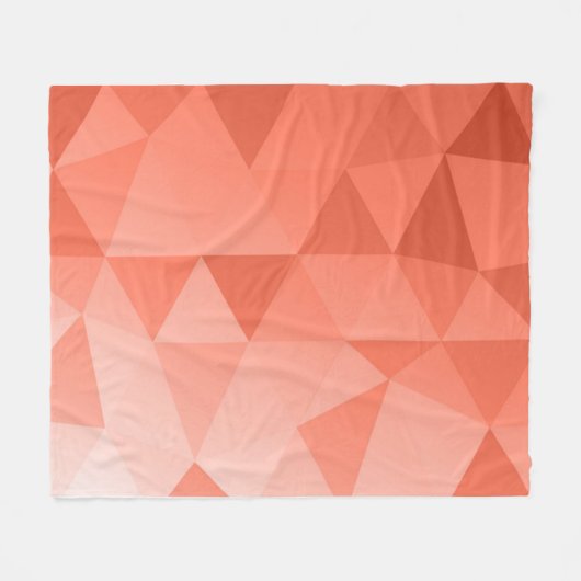 Abstract Triangles Seamless Pattern - Red Version  Fleecedecke (Vorderseite (Horizontal))