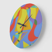 Abstract Triangular Celebration Large Clock Große Wanduhr (Winkel)