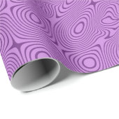Abstract Trippy Curves and Shapes Pattern Geschenkpapier (Rolleneckpunkt)