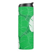 Abstract tropical leaf painting design thermosbecher (Nach links gedreht)