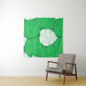 Abstract tropical leaf painting design wandteppich (Beispiel (Horizontal))