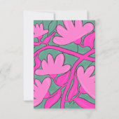 Abstract Tropical Motif Flat Card Dankeskarte (Rückseite)