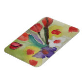 Abstract Tulips & Spring Flowers Foto Magnet (Linke Seite)