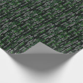 Abstract Tunnel Perspective with Two Figures Geschenkpapier (Ecke)