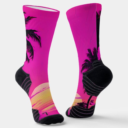 Abstract Tunnel Perspective with Two Figures Socken (Gewinkelt)