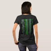 Abstract Tunnel Perspective with Two Figures T-Shirt (Schwarz voll)