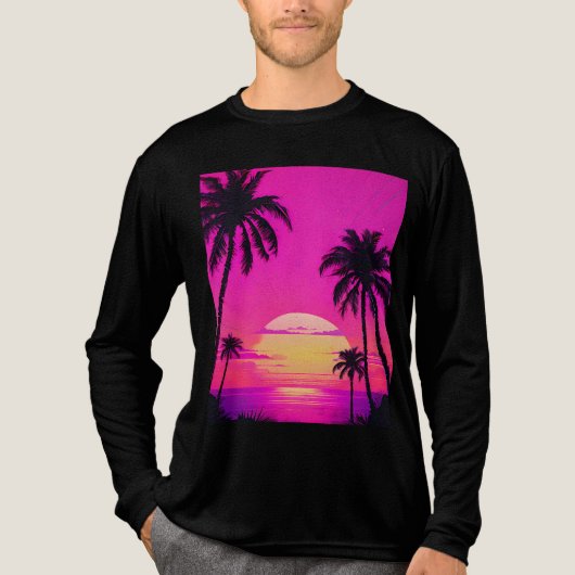 Abstract Tunnel Perspective with Two Figures Tri-Blend Shirt (Vorderseite)
