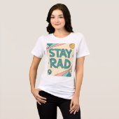 Abstract Tunnel Perspective with Two Figures Tri-Blend Shirt (Vorderseite voll)