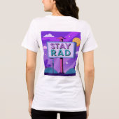 Abstract Tunnel Perspective with Two Figures Tri-Blend Shirt (Rückseite)