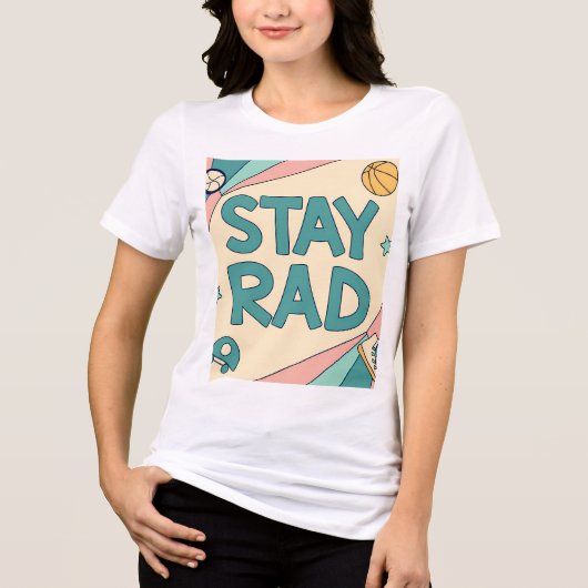 Abstract Tunnel Perspective with Two Figures Tri-Blend Shirt (Vorderseite)