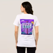 Abstract Tunnel Perspective with Two Figures Tri-Blend Shirt (Rückseite voll)