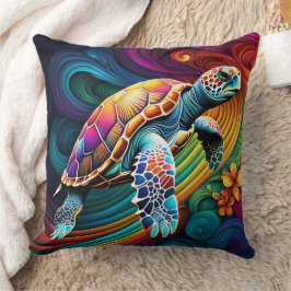 ABSTRACT TURTLE CUSHION KISSEN