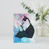 Abstract Tuxedo Cat                                Postkarte (Stehend Vorderseite)
