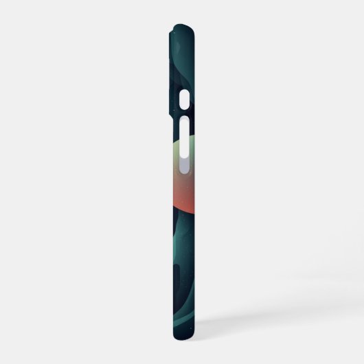 Abstract Underwater Cave iPhone 16 Hülle (Linke Seite)