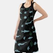 Abstract underwater pattern with fishes and seawee schürze (InSitu)