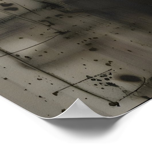 Abstract Veiled Person Gothic Art Printable Poster (Ecke)