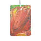 Abstract Vertical Gesture in Red Autolufterfrischer (Rückseite)