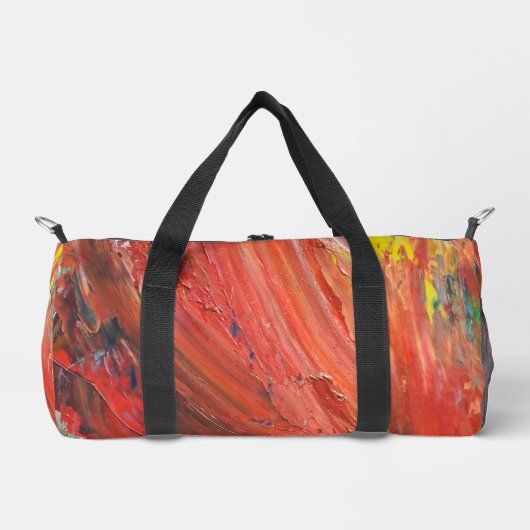 Abstract Vertical Gesture in Red Duffle Bag (Vorderseite)