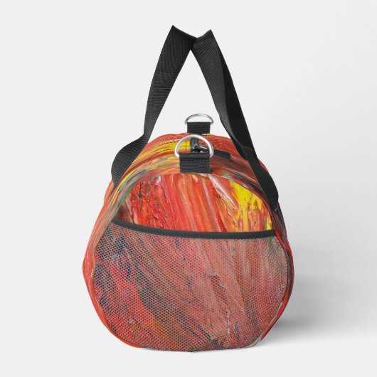 Abstract Vertical Gesture in Red Duffle Bag (Rechts)