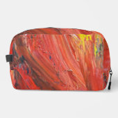 Abstract Vertical Gesture in Red Waschbeutel (Vorderseite)