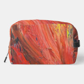 Abstract Vertical Gesture in Red Waschbeutel (Rückseite)