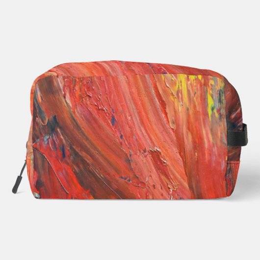 Abstract Vertical Gesture in Red Waschbeutel (Rückseite)