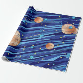 Abstract Vibrant Outer Space Wrapping Paper Geschenkpapier (Ungerollt)