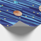 Abstract Vibrant Outer Space Wrapping Paper Geschenkpapier (Ecke)
