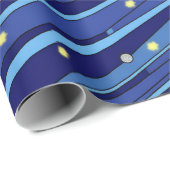 Abstract Vibrant Outer Space Wrapping Paper Geschenkpapier (Rolleneckpunkt)