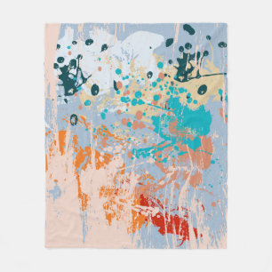 Abstract vintage background with multi-colored pai fleecedecke