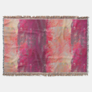 abstract vintage painting in pink red decke