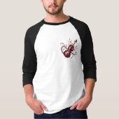 Abstract violin 3/4 sleeve basic raglan T-Shirt (Vorderseite)