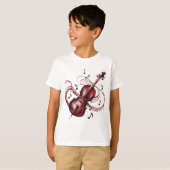 Abstract violin basic children's T-Shirt (Vorne ganz)