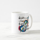 Abstract Violin Coffee Mug Kaffeetasse (VorderseiteRechts)