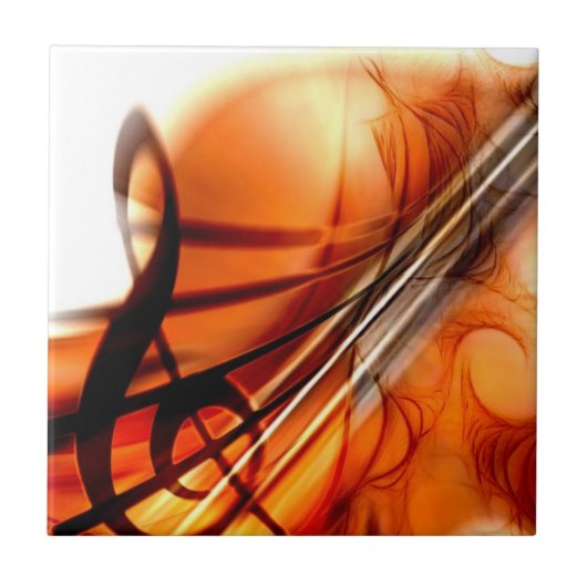 Abstract Violin Fliese (Vorderseite)