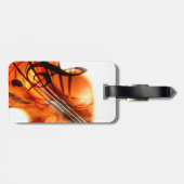 Abstract Violin Gepäckanhänger (Rückseite horizontal)
